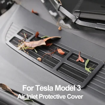 Gaisa Ieplūdes Aizsardzības Vāks 2021-2023 Tesla Model 3 Ieplūdes Ventilācijas Neto Grils kukaiņiem Filtrs Priekšpusē, Automašīnas Interjers