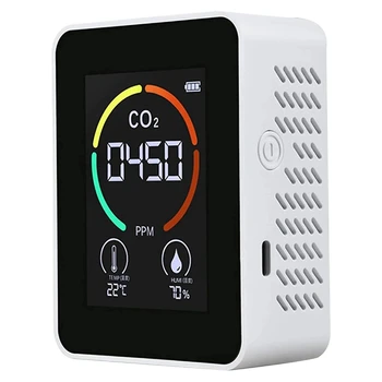 Gaisa Monitors Oglekļa Dioksīda (CO2) Detektors, Gaisa Kvalitātes, Temperatūras un Mitruma Monitors