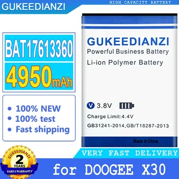 GUKEEDIANZI Akumulatoru Doogee X30 X 30, Lielas Enerģijas Akumulators, Smart Tālrunis, Akumulators, BAT17613360, 4950mAh