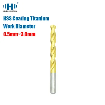 HENGXIN HSS Workdiameter 0,5 mm~3,0 mm Urbja ātrgaitas Tērauda, Kobalta, kas Satur Bitu Taisna Kāta CNC Virpu Laka Titanize
