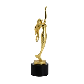 High-end Zelta Nāru Figūras Mājas Dekoru Metāla Statuja Rotājumu Pasūtījuma Trophy Kausa