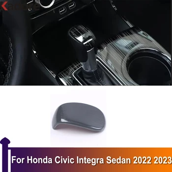 Honda Civic Integra Sedans 2022 2023 Pārnesumu Pārslēgšanas Rokturi Galvas Vāka Apdare Auto Uzlīmes, Interjera Aksesuāri, ABS Zila