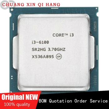 Intel Core i3-6100 I3 6100 3.7 GHz 3M Cache divkodolu 51W CPU Procesors SR2HG LGA1151