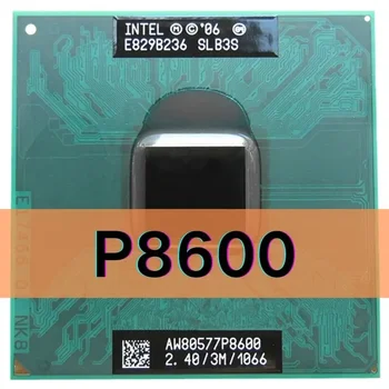 Intel Core2 Duo P8600 SLB3S SLGA4 SLGFD 2.4 GHz 3M 25W Dual-Core Dual-Diegi CPU Procesora ligzdai (Socket PGA