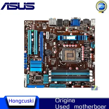 Izmanto ASUS P7H55D-M PRO original mātesplati DDR3 LGA 1156 Atbalsta I3 I5 USB2 16GB.0 VGA HDMI H55 uATX Darbvirsmas motherborad