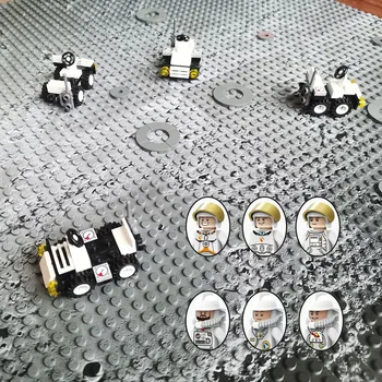 Izpētīt Astronauts ar Moon Rover Kosmosa Mēness Plātne Marsa Izpētes Celtniecības Bloku Izpētīt Kosmosa Apmeklēt Visumā