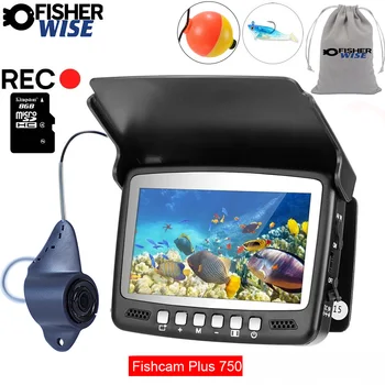 jaunais 4.3 collu Zivju kamera plus750 DVR reģistratoru zivju Signalizācijas 5X TĀLUMMAIŅAS Video Zvejas Kameras Komplektu Fish Finder Zemūdens Zvejai