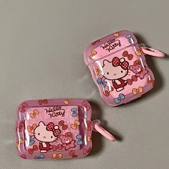 Jaunu Cute Sanrio Hello Kitty Airpods Gadījumā Airpods 1 2 3 Paaudzes Pro Pro2 Moderns Shell Bezvadu Blutooth Vāks Airpods