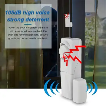 Jaunu vislabāk pārdotajiem mini instant magnētiskais durvju signalizācija durvju un logu signalizācijas home hotel durvju magnētisko signālu logu signalizācija