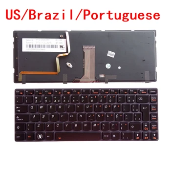 Jaunā ASV Arābu Brazīlijas, portugāles, Īrijas Klēpjdators Tastatūra ar Aizmugurgaismojumu Lenovo IdeaPad Y480 Y480N Y480M Y480A Y480P Y485M Y485 Y485P