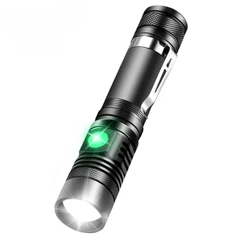 KARSTĀ Ultra Bright LED Lukturīti Ar T6 LED lampas, krelles Ūdensizturīgs Lāpu Zoomable 4 apgaismojuma režīmi Multi-USB uzlādes funkcija