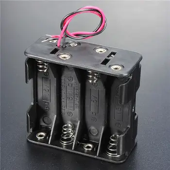Kaste Uzlādējams Akumulators Lodziņā 8 AA Baterijas 12 V 12V Akumulatora korpusa Akumulatora Klipu Slots Baterija, Turētājs Box Baterijas Kaudze
