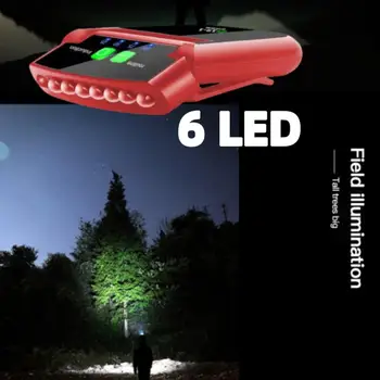 LED Intelligent Sensor Light Klipu Klp Lukturis 180° Grozāms Lukturu Āra Zvejas Lampa USB Sensoru, Kempings Lukturu