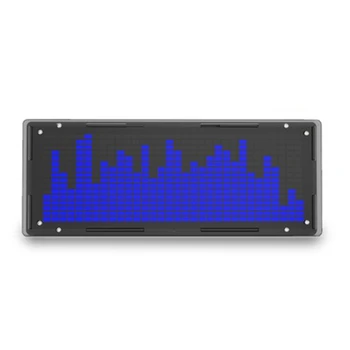 LED Mūzikas Spektra Reklāmas DIY Komplektu 16X32 Ritma Gaismas Pulkstenis 8 Veidu Spektru Režīmā SMD Lodēšanu Displeja apgaismojumu Blue