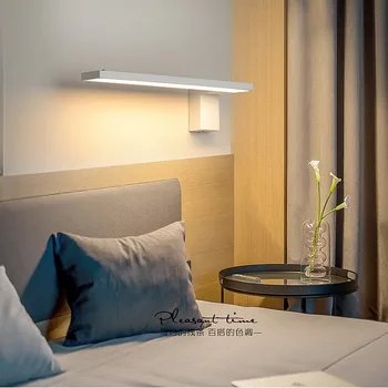 LED sienas lampa Ziemeļvalstu Iekštelpu sienas lampas Radošo gultas, guļamistabas 12W sconce dzīvojamā istaba vienkāršu mūsdienu eju akrila gaismas WJ1023