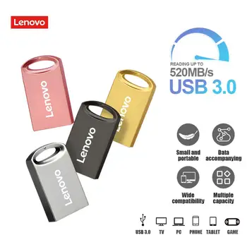 Lenovo USB Flash Drive 1 tb 2 tb Pen Drive ātrgaitas Pendrive Atmiņas U Stick Diskus U Flash Diska Ūdensizturīgs Klēpjdatoriem Datori