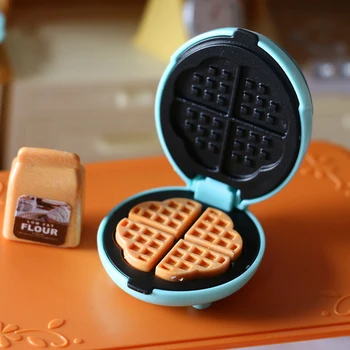 Leļļu Nams Virtuves Mini Tosteris Kabatas Elektriskā Cepeškrāsns Rotaļlietas Miniatūras Rotaļu Modeli