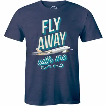 Lidot Prom Ar Mani, kas Peld ar Lidmašīnu Ceļojot Vīriešu t-Krekls Labākais Pilots Dāvanu Tee