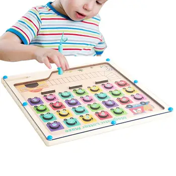 Magnētisko Burtu Labirints Valdes Alfabēta Krāsu Puzles, Lai Bērni Izglītības Labirints Rotaļlietas Montessori ABC Puzzle Board Meitenēm Zēniem