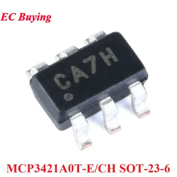 MCP3421 MCP3421A0T MCP3421A0T-ECH SOT-23-6 CA7H Analog-to-Digital Converter Mikroshēmu (IC) integrālā shēma Jaunas Oriģinālas