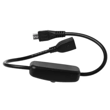 Micro USB Pagarinājuma Kabelis ar ieslēgšanas/Izslēgšanas Mikro USB Sieviešu un Vīriešu Kabelis, LED Rakstāmgalds, Ventilators, LED Sloksnes P9JD