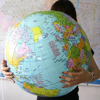 Milzu Piepūšamo Zemes Agrīnās Izglītības Piepūšamās Zemes Pasaules Ģeogrāfija Zemes Karti Balonu Rotaļlietas Pludmales Bumba