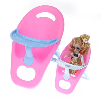 Mini Plastmasas Sēdekļi Sadzīves Rotaļlietas Bērniem, Bērnu Lelle Piederumi 4-10 Collas Universālais Izmērs Lelles Ēdamistabas Krēsls Toddler Krēsls
