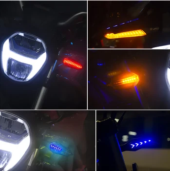 Motociklu Pagrieziena Signāla LED Gaismas Indikatori Gaismas Signālu Motociklu, Motorolleru Dzintara Rādītāji Lampas Honda Shadow 400 600 Vlx
