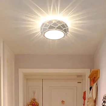 Mūsdienu Eju Griestu lampas LED Gaitenis Ģērbtuve Balkons, Ieejas Lampas Minimālisma Apaļā Dzelzs Akrila Mājās Dekoratīvās Gaismas