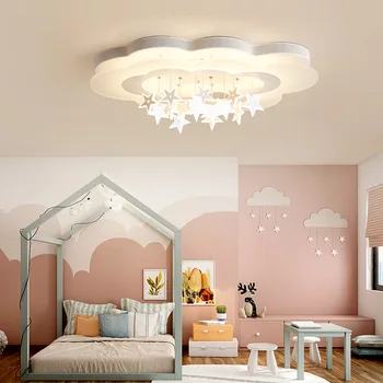 Mūsdienu LED Griestu lampas Bērnu Guļamistaba, kabinets Babyroom krāsains zvaigžņu iekšējais Apgaismojums Gaismeklis Rotājumi Mājās armatūra