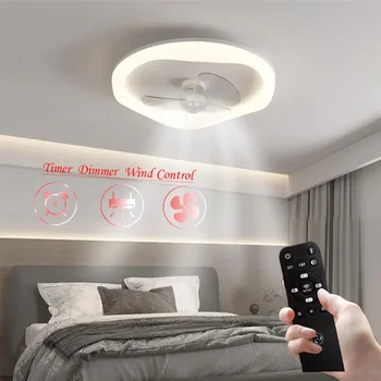 Mūsdienu LED Ventilators Griestu Lampa Griestu Ventilatori Ar Gaismas Un Klusuma Fanu Mājas Guļamistaba Restorāns Tālvadības pulti Dzīvojamā Telpā Gaismas