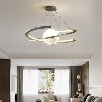 Mūsdienu mājas dekoru ēdamistaba Kulons lampas, gaismas, iekštelpu apgaismojums Griestu lampas dekors gaismas Lustras lampas dzīvojamā istabā