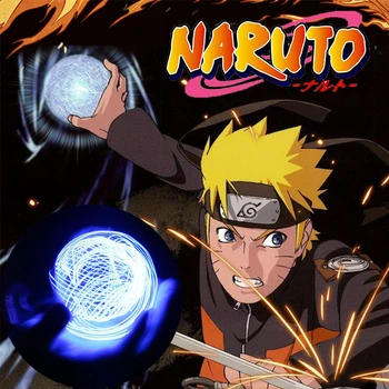 Naruto, Kakashi Elektriskās Rotaļlietas Uzlādējams Spirāli Tableti Ģenerators Uzumaki Anime Prop Pagriezt Peldēt Tableti Ģenerators LED Gaismas Rokas