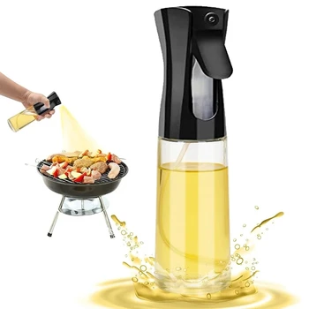 Olive Oil Spray Stikla 300ml 200ml Smidzinātājs Naftas BBQ Cooking Virtuves Cepšanas Aerosols, Tukša Pudele Etiķa Pudeli Eļļas Tvertni Salāti