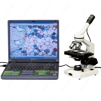 Papildu Studenta Mikroskopa--AmScope Piegādes 40X-2500X Papildu Studenta Mikroskops ar 3D Posmā + USB Kameras
