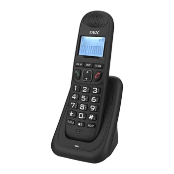 Paplašināma Bezvadu Telefona Sistēma ar 3 Līniju Displejs Zvanītāja ID brīvroku Zvanus, Domofons Konferences Zvana Izslēgtu Funkciju