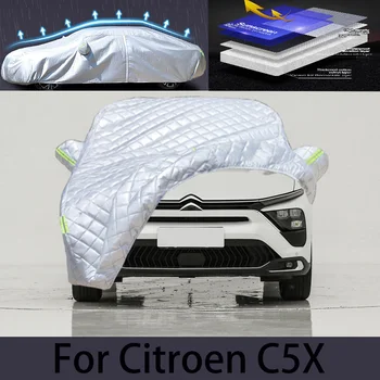 Par Citroen C5X Auto krusa aizsardzības vāciņu Auto lietus aizsardzība nulles aizsardzība krāsa pīlings aizsardzības auto apģērbs