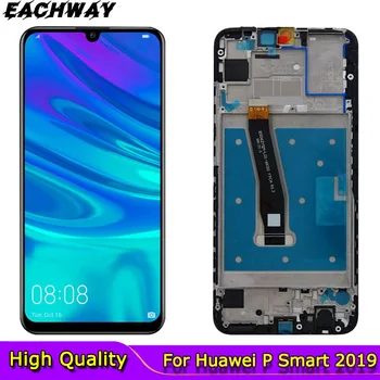 Par Huawei P Smart 2019 LCD Displejs Digitizer Touch Screen POT-LX1 L21 LX3 LCD Displejs Repairment P Smart 2019 LCD Ekrāns