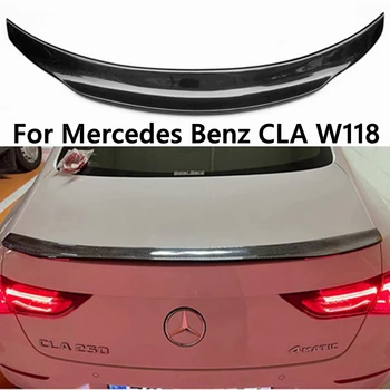 Par Mercedes-Benz CLA W118 C118 PSM Stila Oglekļa Šķiedras Aizmugurējais Spoileris Bagāžnieka Ārējie 2019-2023 FRP Kalts oglekļa