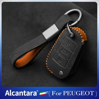 par Peugeot 3008 208 308 508 408 2008 307 4008 galvenais gadījumā, Alcantara zamšādas gadījumā Personalizētu kulons