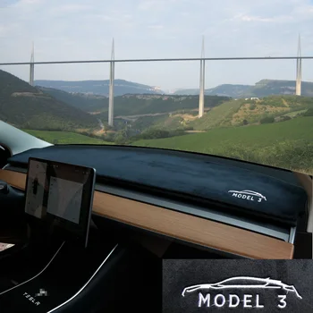 Par Tesla Model 3 2017 2018 2019 2020 2021 2022 Auto Paneļa Vāciņu Mat Saules Ēnā Pad Paklāji Paklāju Aizsargs, Interjera Aksesuāri