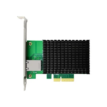 PCI-E X4 10Gigabit Vienu Elektrisko Portu Servera Tīkla Karte Serveru NIC AQC107 RJ45 Ethernet NIC PC