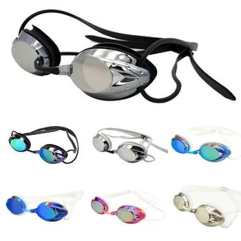 Pieaugušo Profesionālās Peldēšanas Brilles Augstas Izšķirtspējas Ūdensizturīgu Anti-miglas Electroplated Lēcas, Brilles, Regulējams Niršanas Eyewears