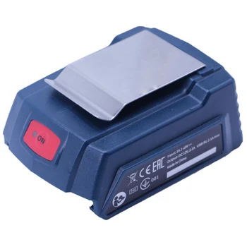 Piemērots BOSCH GAA18-24 USB Interfeiss, Adapteris ar Gaismas Indikators Uzlādes Dārgumu Piemērots 14.4-18V