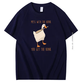 Putru Ar Skaņa Jums Bonk Kokvilnas T-kreklu Dizaina Untitled Zoss Spēles, Smieklīgi grafikas t krekli vīriešu īsām piedurknēm t-krekls