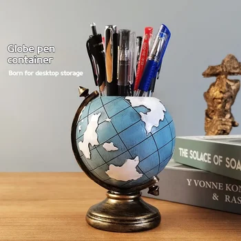 Radošā Pildspalvu Turētājs Eiropas Vintage Pasaulē Apdare Istaba Dzīves Telpu Dekorēšana Skolas Office Desktop Uzglabāšanas Studentu Dāvanas