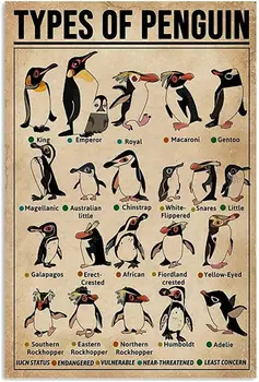 Radošā Skārda Zīme Veidu Pingvīns Smieklīgi Jaunums Metāla zīmju Retro Sienas Dekori Mājas Bāri Restorāni Kafejnīcas Bāri Klubs