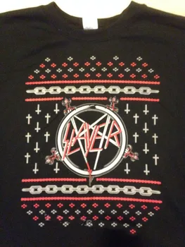 Reti! Slayer Ziemassvētku X-mas Dāvanu krekls ar Īsām Piedurknēm Vīriešiem, Sievietēm S-5XL garas piedurknes