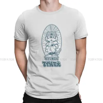 Retro Anime Hipster TShirts Samurai Pica Kaķi TV Vīriešiem Grafiski Tīras Kokvilnas Topi, T Krekls O Kakla Lielgabarīta