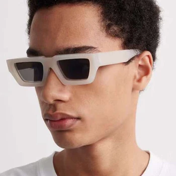 Retro Laukumā Saulesbrilles Cilvēks Modes Zīmola Dizainere, Saules Brilles Vīriešu Maza Kadru Vintage Spogulis Hip Hop Gafas De Sol Hombre
